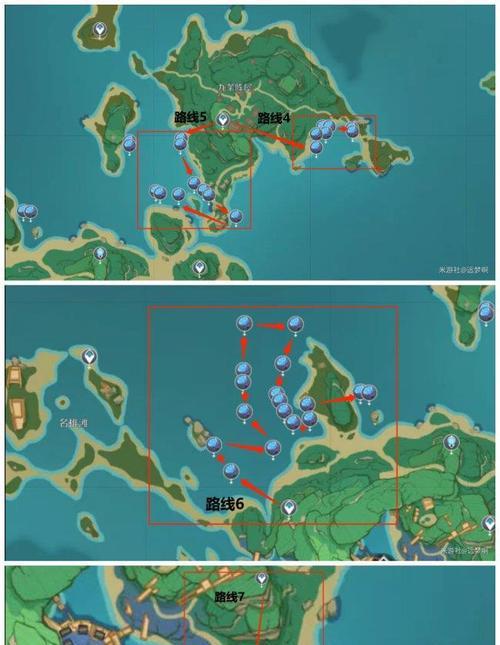 原神浮游水蕈兽刷新地点全图攻略（探索游戏世界）